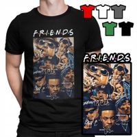 KOSZULKA T-SHIRT MĘSKI WZORY DO WYBORU - WEST COAST FRIENDS HIP HOP - XS