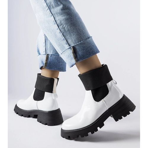 Białe wsuwane botki workery r.41 na Arena.pl