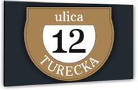 Tabliczka Tablica ADRESOWA ALUMINIOWA Numer domu 30x20 cyfry ulica dibond