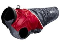 Ciepła kurtka dla psa stylizowana na lata 90 Chaba Retro 3XL czerwono-szara