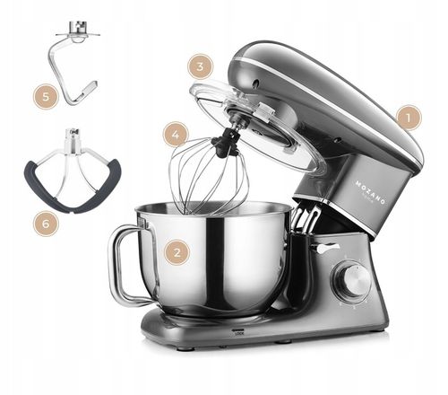 ROBOT PLANETARNY KUCHENNY MIKSER 3 MIESZADŁA MISA 6.2L MOCNY na Arena.pl