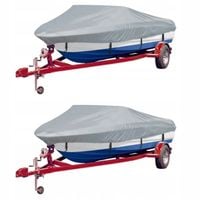 Pokrowce na łódź, 2 szt., szare, dł. 427-488 c