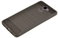 Wytrzymałe etui Back Case Carbon do Huawei Y7 2017 / Prime szary