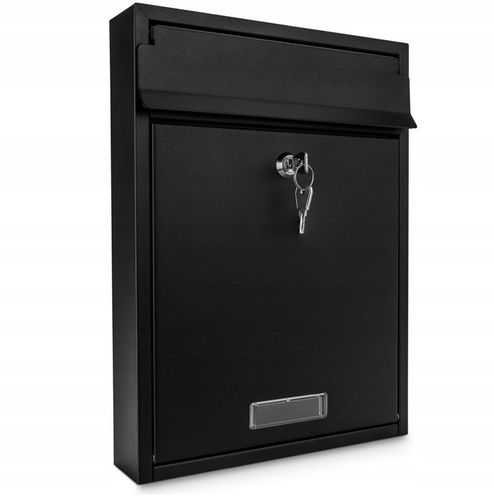 SKRZYNKA NA LISTY Z NUMEREM DOMU Adresem POCZTOWA A4 Czarna WZORY na Arena.pl