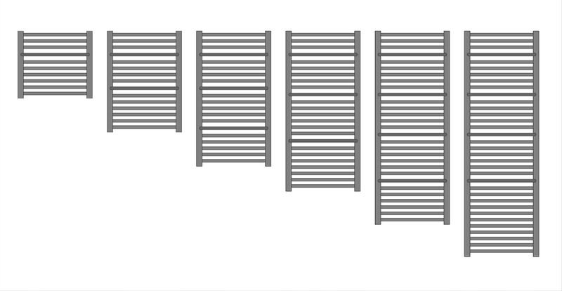 GRZEJNIK ŁAZIENKOWY POWER 1120x450 4 LUTY SILVER zdjęcie 11