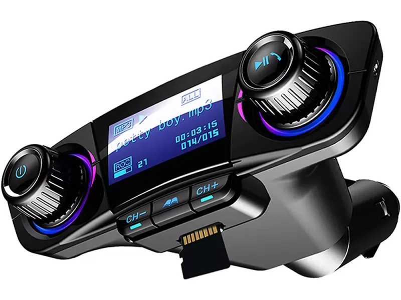 Transmiter fm bluetooth usb 5.0 wielofunkcyjny 8w1 zdjęcie 3