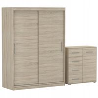 Zestaw VISTA 04 Szafa 150 Komoda FRIDA MINI 01 90 półki SONOMA PRODUCENT