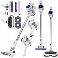 Odkurzacz Pionowy 2W1 Z Funkcją Mycia Bezworkowy Bezprzewodowy Mopowanie