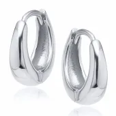 KLASYCZNE RODOWANE KOLCZYKI GŁADKIE KOŁA KÓŁKA 1.4CM POLEROWANE POŁYSK