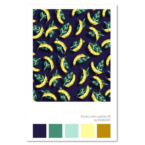 Deco Panel, Bananowy deszcz 40x60 na Arena.pl