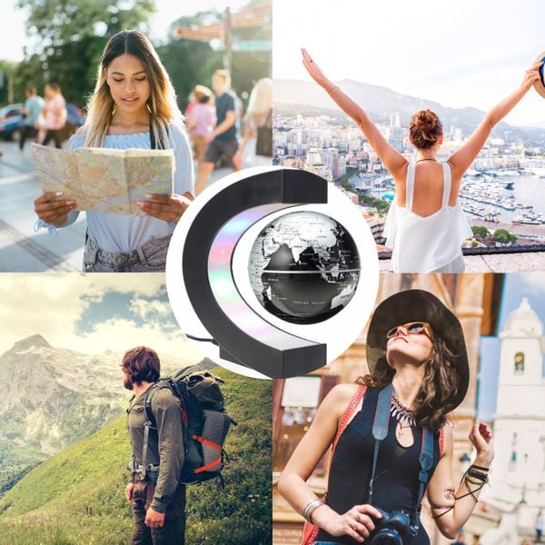 Lewitujący globus czarny zdjęcie 9