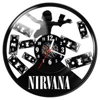 Zegar ścienny z płyty winylowej Nirvana 1880.14