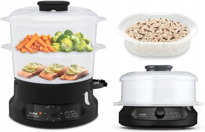 Parowar TEFAL VC139810 kompaktowy miska do ryżu zdjęcie 1