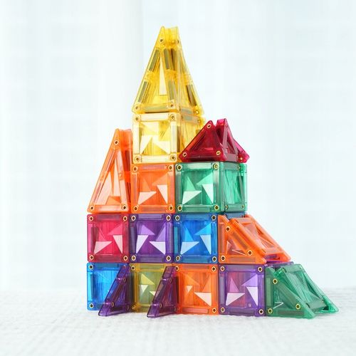 MINI Klocki Magnetyczne MAGNICREATIX Mini Tiles – 28 el. + 2 GRATIS! na Arena.pl