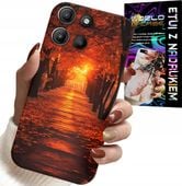 ETUI DO MOTOROLA MOTO G15 - PARK, JESIEŃ, SPADAJĄCE LIŚCIE, PLECKI