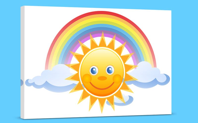 Foto obraz na płótnie "Słoneczko dla dziecka" 30x20 zdjęcie 1