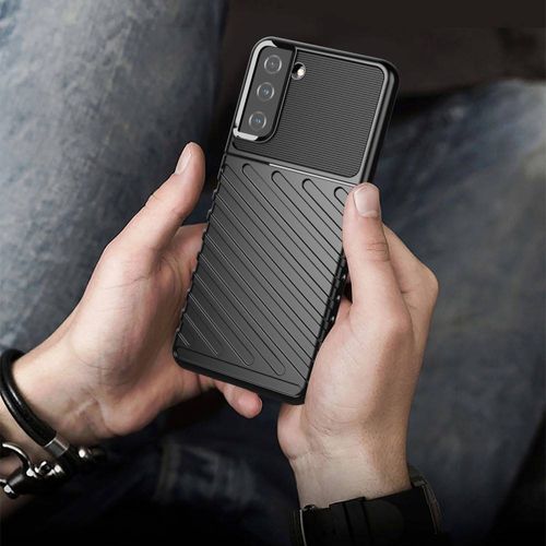 Etui Samsung Galaxy S21+ Plus Pancerne Thunder Czarne na Arena.pl