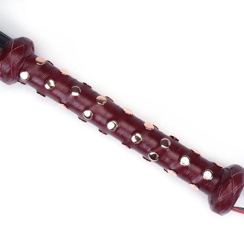 pejcz wine red deluxe cow leather heavy flogger liebe seele na Arena.pl