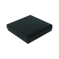 Opakowanie 180x180x40mm - czarne błyszczące, karton ozdobny