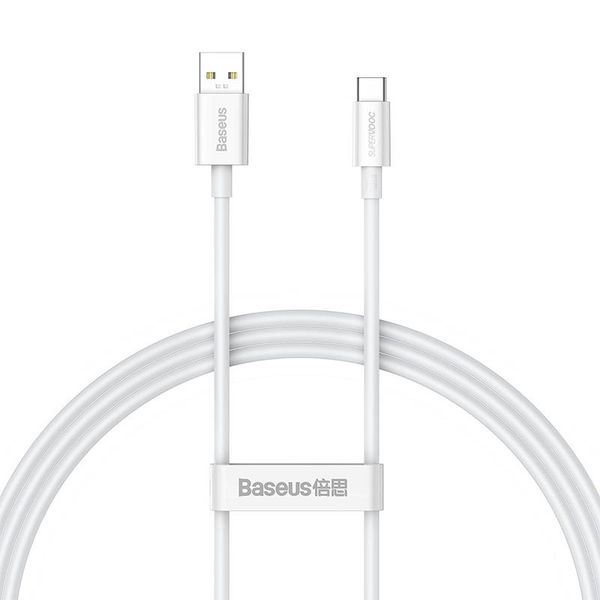 Kabel USB do USB-C Baseus Superior Series, 65W, 1m (biały) zdjęcie 1