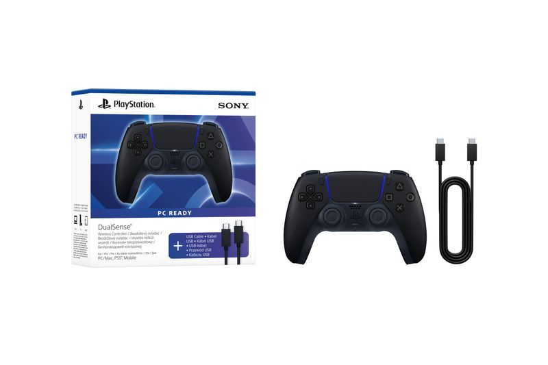 Pad Sony DualSense PC READY do PS5 PC Midnight Black + kabel do PC zdjęcie 1