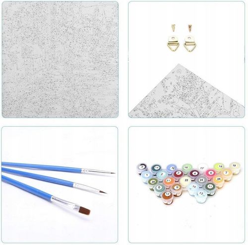 Obraz MALOWANIE PO NUMERACH Kot Kotek 40x50 na Arena.pl