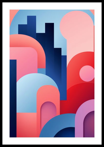 Plakat 40x60cm Miasto Kolorów zdjęcie 3