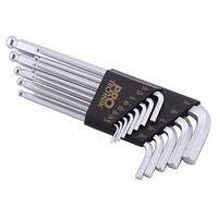 13X KLUCZE IMBUSOWE IMBUS KULKĄ ZESTAW IMBUSY CrV