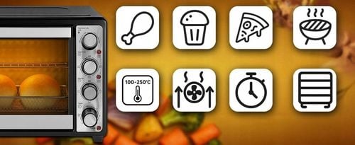 PIEKARNIK ELEKTRYCZNY WOLNOSTOJĄCY Z TERMOOBIEGIEM 45L ROŻNO DUŻY na Arena.pl