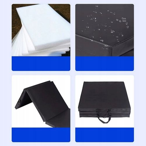 MATERAC GIMNASTYCZNY SKŁADANY do ĆWICZEŃ REHABILITACYJNY ASEKURACJA 180 cm na Arena.pl