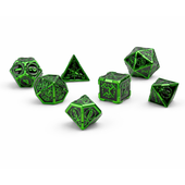 Metaliczna Zieleń Limonkowa Pełny Set | 3 cm | Metal | Dice | Excalibur