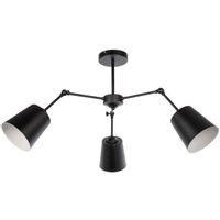 Regulowana LAMPA sufitowa VEN W-N 3250/3 metalowa OPRAWA loftowa czarna