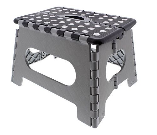 TABORET SKŁADANY STOPIEŃ 110KG SZARY PODEST DO POKOJU na Arena.pl