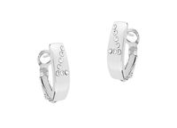 Kolczyki podłużne ze wzorem kryształów (P8676AG)