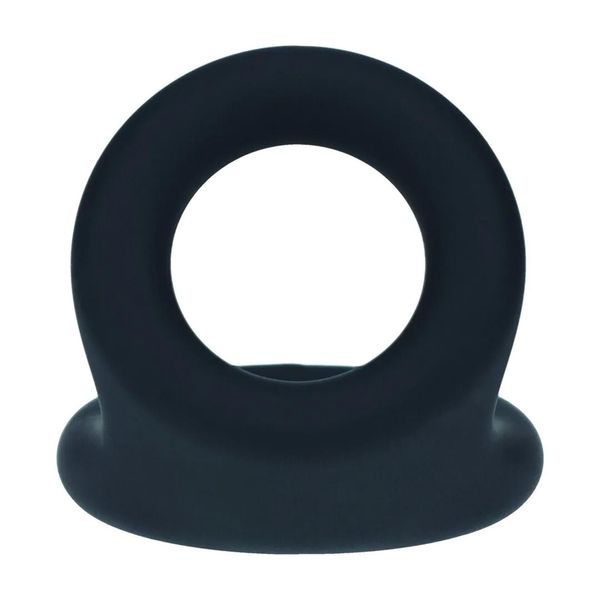 Double O Silicone Cockring - S - Black zdjęcie 6
