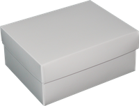 Pudełko ozdobne 16 x 12,5 x 7 cm, 15 szt. biały błyszczacy AWIH