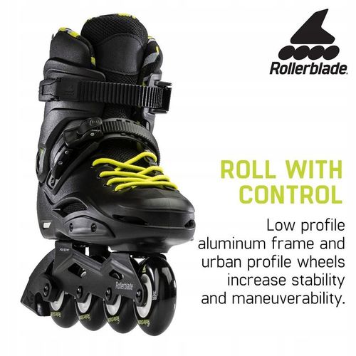 LesznoOkrężna10A! Nowe Rolki Rollerblade RB Cruiser 25,0 Black Yellow Cena! na Arena.pl