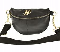 Laura Biaggi nerka saszetka listonoszka czarny mat gładki JP70