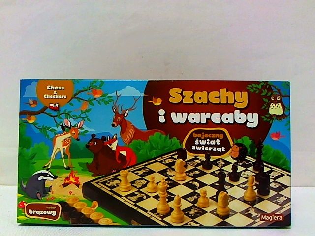 Szachy i warcaby bajeczne 25cm 30308 zdjęcie 1