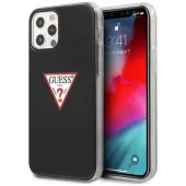 Etui Guess Triangle Collection na iPhone 12 / iPhone 12 Pro - czarne