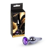 Mylove Toys - Jewellery Dark Silver Butt Plug- Purple