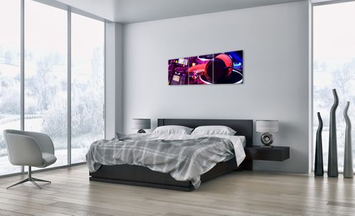 Obraz Na Płótnie - Studio Nagrań  - 120X40 Cm - Ca120X40-2404 na Arena.pl