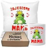 ZESTAW PODUSZKA I KUBEK ORYGINALNY PREZENT MAMA DZIEŃ MATKI URODZINY MAMY