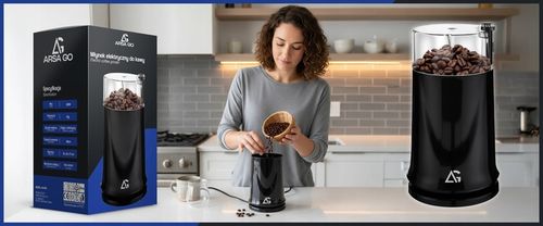 MŁYNEK DO MIELENIA KAWY ORZECHÓW PRZYPRAW GRINDER ELEKTRYCZNY WYDAJNY na Arena.pl