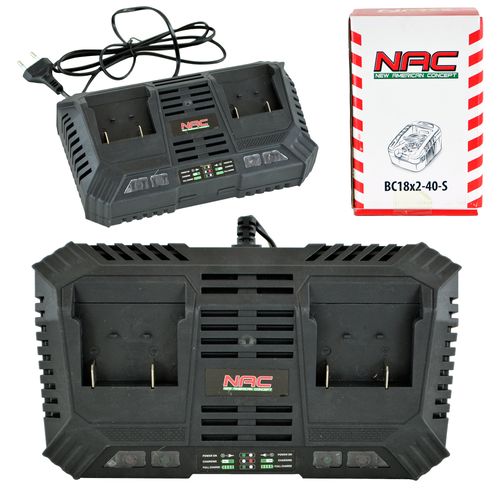 ŁADOWARKA DO AKUMULATORÓW NAC 18 V BC18x2-40S PODWÓJNA na Arena.pl
