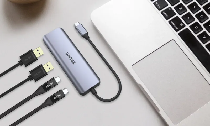 Unitek Hub USB-C 3.1, 2 x USB-A, 2 x USB-C, 5 Gbps zdjęcie 4