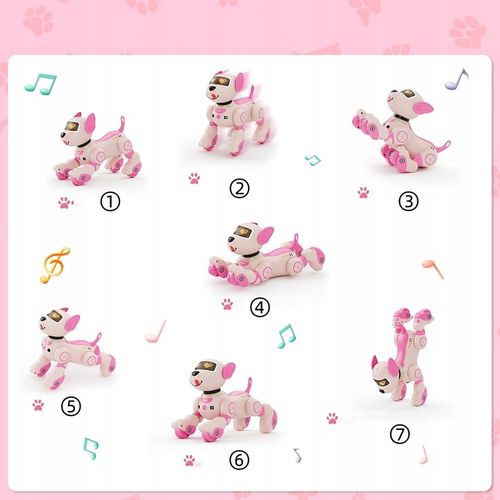 ROBOT INTERAKTYWNY PIES PIESEK ZDALNIE STEROWANY PROGRAMOWANY 20+ FUNKCJE na Arena.pl