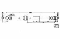 Opel Vivaro A - Zestaw Przewodów Hamulcowych Teflonowych W Oplocie Stalowym