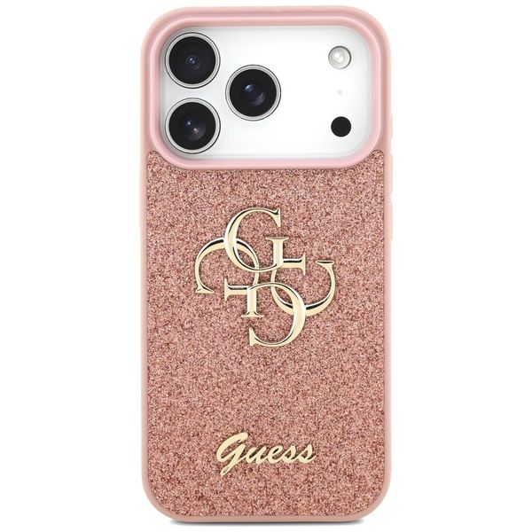 Etui Guess Fixed Glitter Big 4G do iPhone 17 Pro różowy zdjęcie 3