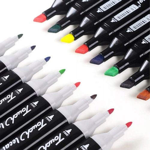 MARKERY ALKOHOLOWE DWUSTRONNE FLAMASTRY MAZAKI PISAKI 262 KOLORY DLA DZIECI na Arena.pl